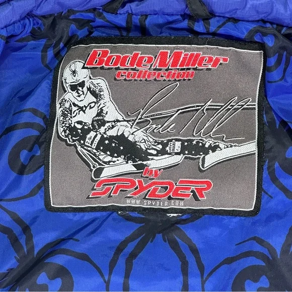 Spyder Kids Ski Jacket Performance Insulated Blue Black XL - Picture 7 of 14